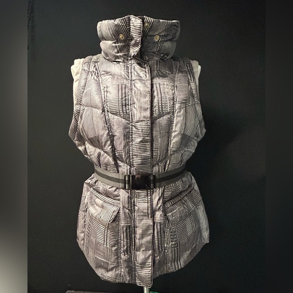 Lole Women's Gray Plaid Ski Jacket with Fur Hood - Picture 7 of 12